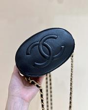 Bagsaaa Chanel Backpack Bucket Lambskin Black Leather - 16.5*17*12cm - 6