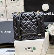 Bagsaaa Chanel Backpack Black Leather - 25*22*6cm - 3
