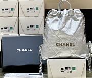 Bagsaaa Chanel 22k silver Backpack - 40x51x9cm - 6