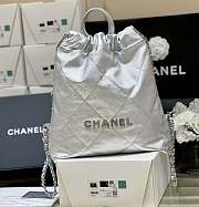 Bagsaaa Chanel 22k silver Backpack - 40x51x9cm - 5