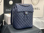 	 Bagsaaa Chanel Urban Spirit Blue Lambskin Leather Gold Hardware - 30X25X15CM - 4