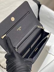 Bagsaaa Chanel WOC Black Caviar Leather With Crystal CC Logo - 19-3-12cm - 5