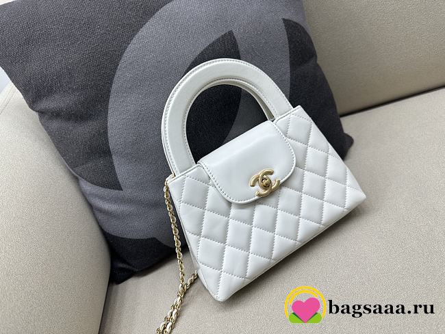 Bagsaaa Chanel Mini Shopping Bag White - 13 × 19 × 7 cm  - 1