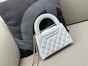 Bagsaaa Chanel Mini Shopping Bag White - 13 × 19 × 7 cm  - 5