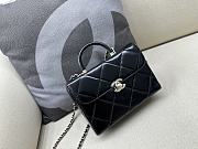 Bagsaaa Chanel Mini Box Bag Shiny Calfskin & Gold-Tone Metal Black - 19x8x13.5cm - 1
