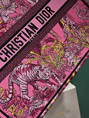 Bagsaaa Dior Large Book Tote Celestial Pink Multicolor Toile de Jouy Voyage Embroidery  - 3