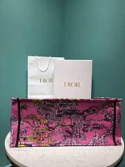 Bagsaaa Dior Large Book Tote Celestial Pink Multicolor Toile de Jouy Voyage Embroidery  - 6