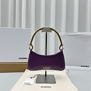 Bagsaaa Jacquemus Le Bisou Mousqueton Shoulder Bag - Purple - 6
