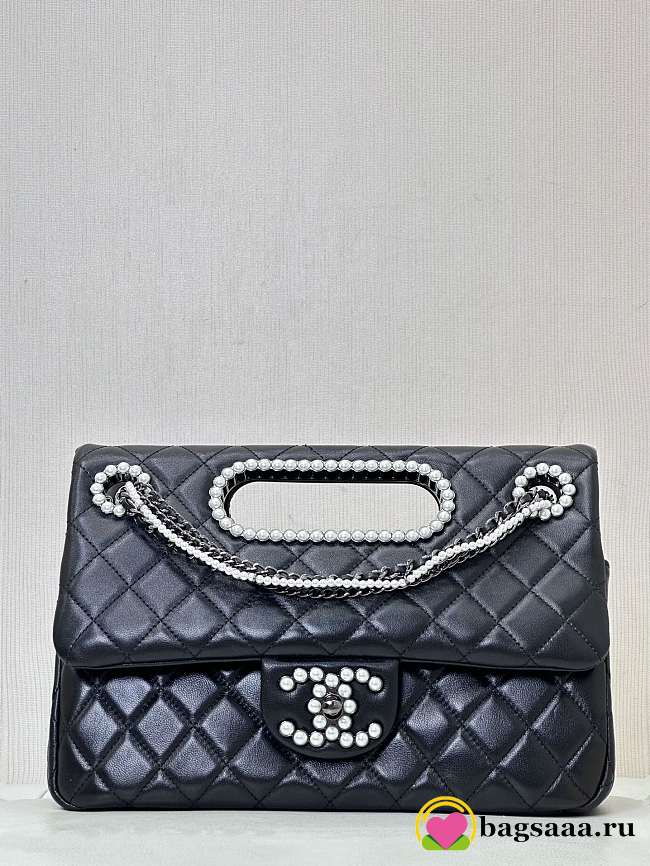 Bagsaaa Chanel Pearl Chain Flap Bag - 29x19cm - 1