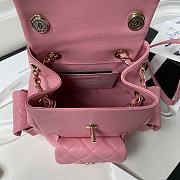 Bagsaaa Chanel Duma Cargo Backpack Pink Caviar Leather - 21.5x19.5x12cm - 4
