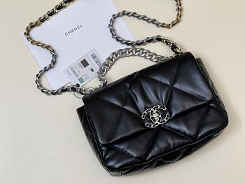	 Bagsaaa Chanel 19 Flap Bag Silver Hardware 26cm