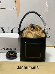 	 Bagsaaa Jacquemus Bucket Cube Black Bag - 16*18*17cm - 3