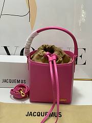 	 Bagsaaa Jacquemus Bucket Cube Pink Bag - 16*18*17cm - 1