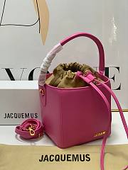 	 Bagsaaa Jacquemus Bucket Cube Pink Bag - 16*18*17cm - 6