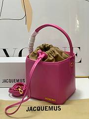 	 Bagsaaa Jacquemus Bucket Cube Pink Bag - 16*18*17cm - 4
