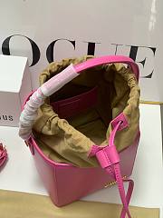 	 Bagsaaa Jacquemus Bucket Cube Pink Bag - 16*18*17cm - 3
