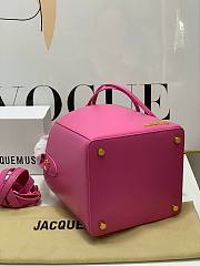 	 Bagsaaa Jacquemus Bucket Cube Pink Bag - 16*18*17cm - 2