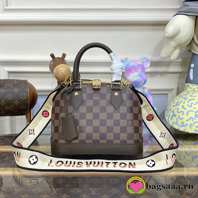 Bagsaaa Louis Vuitton Alma BB Ebene - 23.5 x 17.5 x 11.5 cm - 1