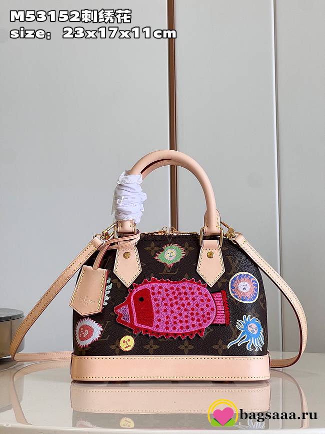 Bagsaaa Louis Vuitton Alma BB​ LV x YK - 23.5 x 17.5 x 11.5 cm - 1