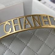 Bagsaaa Chanel Le Boy Top Handle Caviar Grey 20cm - 5