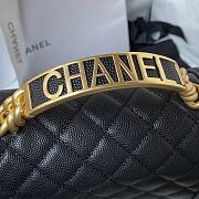 	 Bagsaaa Chanel Le Boy Top Handle Caviar Black 20cm - 6