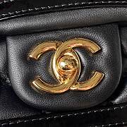 Bagsaaa Chanel Flap Bag with patent line black - 16×23×6cm - 2