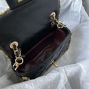 Bagsaaa Chanel Flap Bag Pearl Edge Black - 19*12*7.5cm - 4