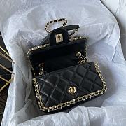 Bagsaaa Chanel Flap Bag Pearl Edge Black - 19*12*7.5cm - 2
