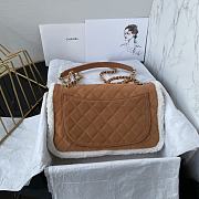 Bagsaaa Chanel Flap Bag Shearling Bag - 26X15X7.5cm  - 6