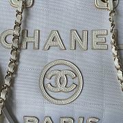 	 Bagsaaa Chanel Medium Deauville White Tote 36cm - 2