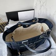 	 Bagsaaa Chanel Medium Deauville Dark Blue Tote 36cm - 5