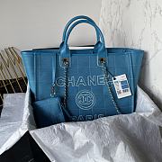	 Bagsaaa Chanel Medium Deauville Blue Tote 36cm - 1