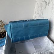 	 Bagsaaa Chanel Medium Deauville Blue Tote 36cm - 2