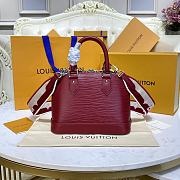 	 Bagsaaa Louis Vuitton Alma BB Epi Leather Burgundy - 23.5 x 17.5 x 11.5 cm - 6