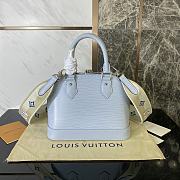 	 Bagsaaa Louis Vuitton Alma BB Epi Leather Blue - 23.5 x 17.5 x 11.5 cm - 6