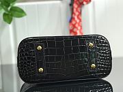Bagsaaa Louis Vuitton Alma Crocodile Leather Black - 25* 17.5*11.5cm - 5