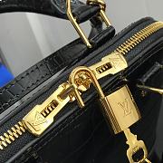 Bagsaaa Louis Vuitton Alma Crocodile Leather Black - 25* 17.5*11.5cm - 2