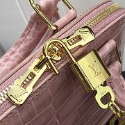 	 Bagsaaa Louis Vuitton Alma Crocodile Leather Pink  25* 17.5*11.5cm - 4