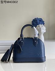 	 Bagsaaa Louis Vuitton Alma BB Epi Leather Blue - 23.5 x 17.5 x 11.5 - 1