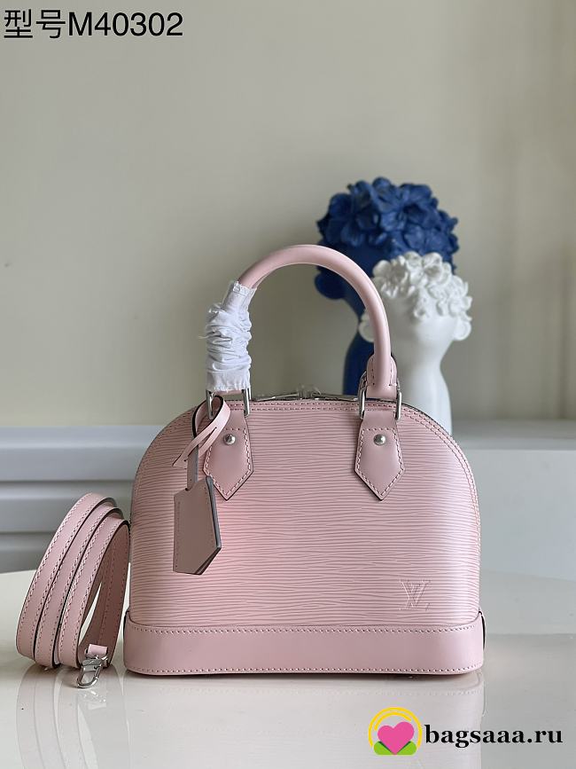 	 Bagsaaa Louis Vuitton Alma BB Epi Leather Pink - 23.5 x 17.5 x 11.5 - 1