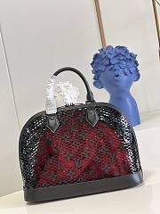 Bagsaaa Louis Vuitton Alma PM Monogram Lace Black and Red - M20355 -32 x 25 x 16  - 3
