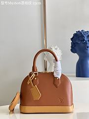 Bagsaaa Louis Vuitton ALma BB Brown Soft Leather - 23.5 x 17.5 x 11.5cm - 1