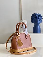 Bagsaaa Louis Vuitton ALma BB Brown Soft Leather - 23.5 x 17.5 x 11.5cm - 5