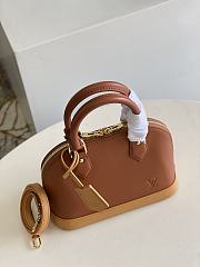 Bagsaaa Louis Vuitton ALma BB Brown Soft Leather - 23.5 x 17.5 x 11.5cm - 4