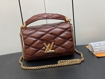 Bagsaaa Louis Vuitton Twist Malletage Pico GO-14 MM bag brown