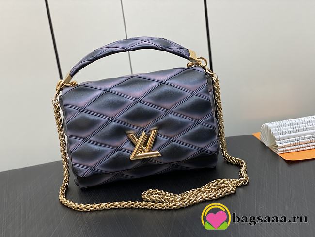 Bagsaaa Louis Vuitton Twist Malletage Pico GO-14 MM bag black/pink - 1