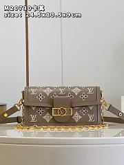 	 Bagsaaa Louis Vuitton Dauphine East West Bag Taupe - 1