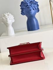 Bagsaaa Louis Vuitton Dauphine Mini Lace Bag Red  - 6