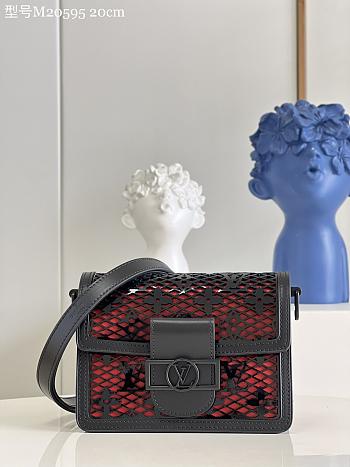 	 Bagsaaa Louis Vuitton Dauphine Mini Lace Bag Black
