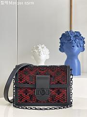 	 Bagsaaa Louis Vuitton Dauphine MM Lace Bag Black - 1